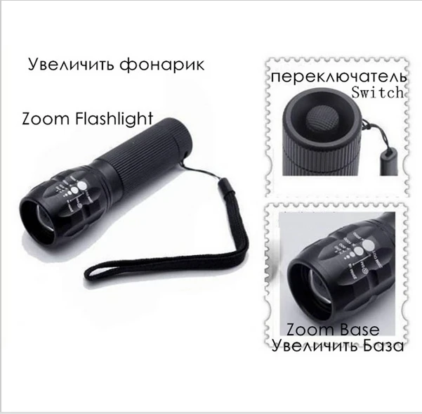 CHENGLIANGZHE Мини светодиодный фонарик черные туфли высокого качества Light 2000lm сильный