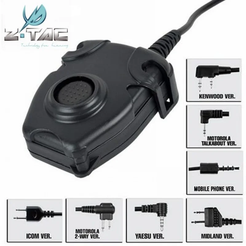 Z тактические софтэйр Peltor PTT Военная гарнитура Ztac Airsoft аксессуары для наушников