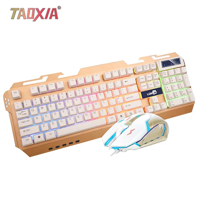 Красочные Подсветка клавиатура для cf мышь с подсветкой игры в LOL и