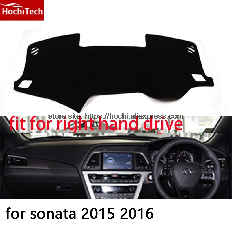 Двухслойная панель для Hyundai sonata 2004-2016 приборной панели автомобиля из силикагеля