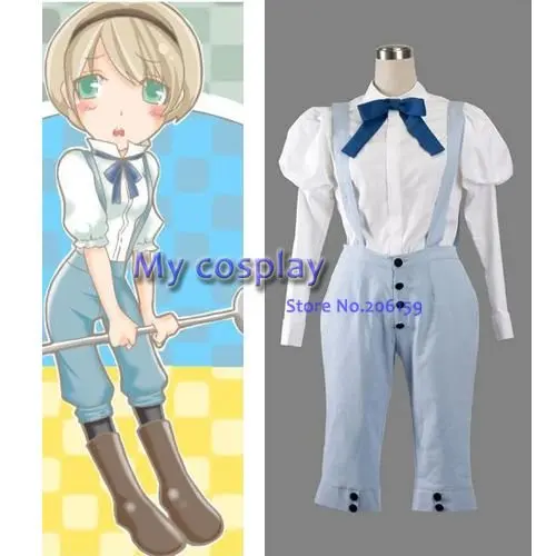 Женский костюм для косплея Hetalia Axis Powers на Хэллоуин женский комбинезон бесплатная