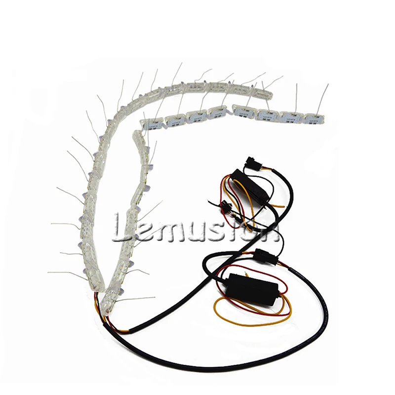 1 пара стайлинга автомобилей Светодиодный Рудье с водными пулями для лампы DRL