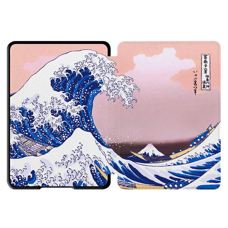 surfing Чехол для Amazon полностью Kindle( выпуск) легкий из искусственной кожи смарт-чехол для Amazon Kindle 10th Gen E-Reader - Цвет: surfing