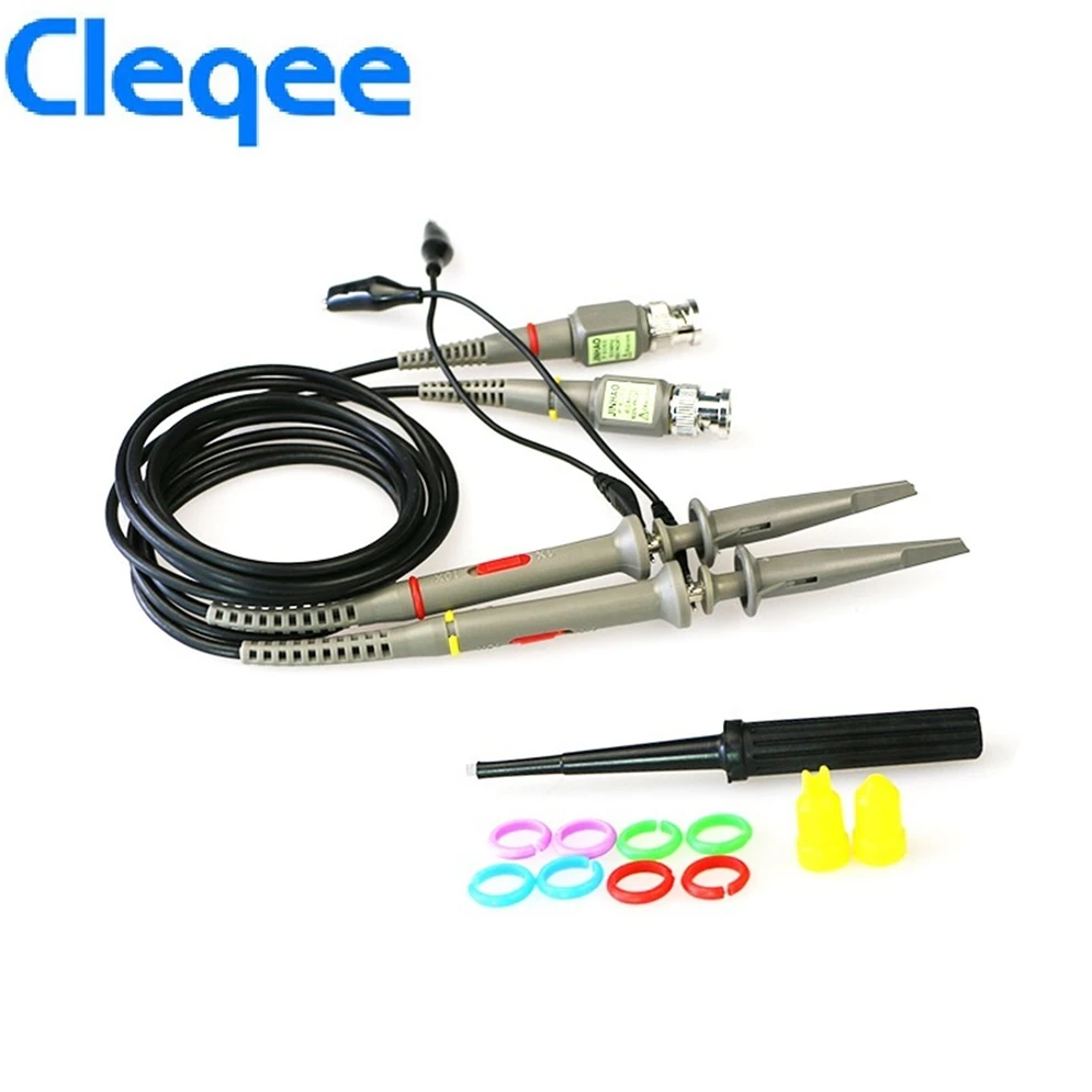 Осциллограф Cleqee P6060 2 шт. зонд 60 МГц зажимы для осциллографа Tektronix HP X1/X10|Детали и