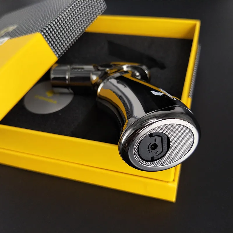 COHIBA зажигалка 4 факел струйное пламя Металл ветрозащитная сигарета сигары легче