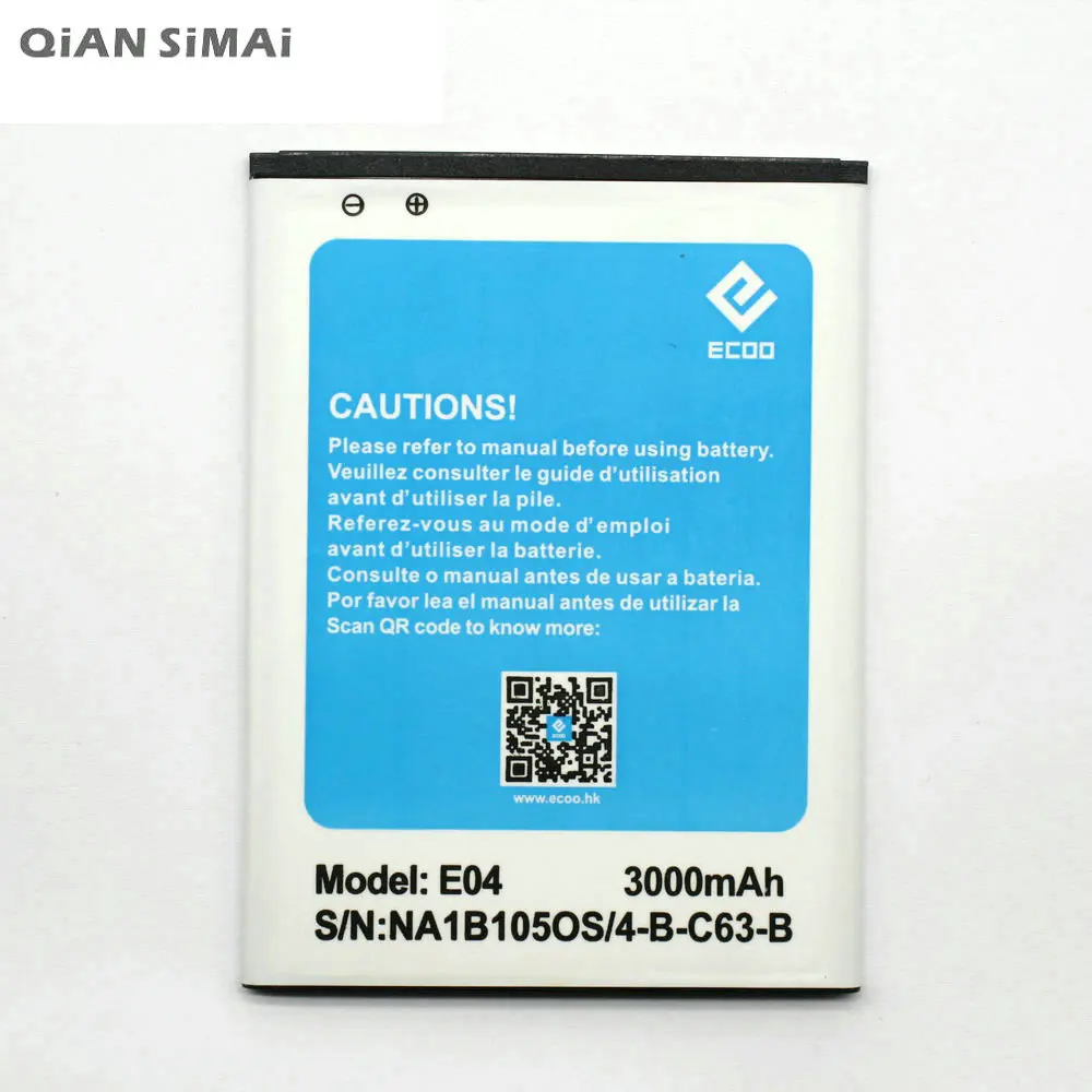 Новый 3000 мА/ч Батарея Li Ion для ECOO E04 плюс телефон аккумулятор|battery for|3000mah batterybattery