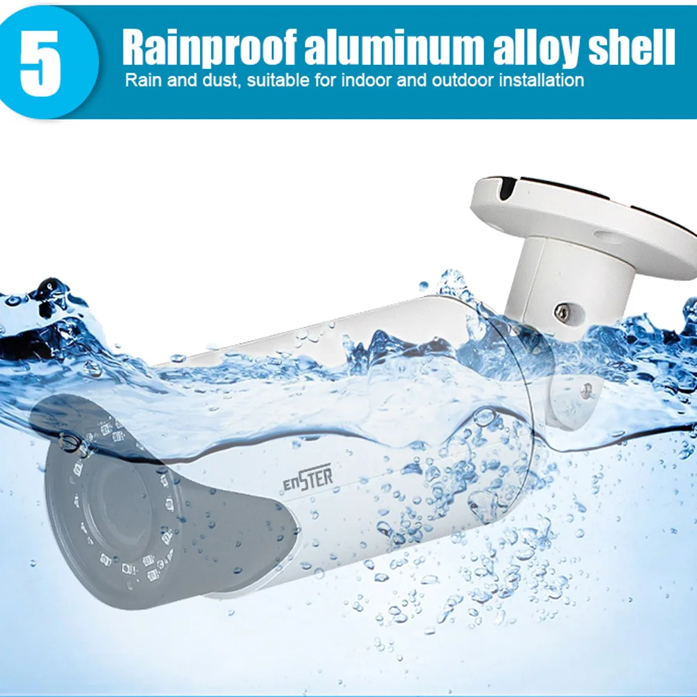 

Enster wire AHD security camera 1080P auto focus cctv camera outdoor AHD TVI CVI CVBS 4 in 1 camera waterproof bullet camera