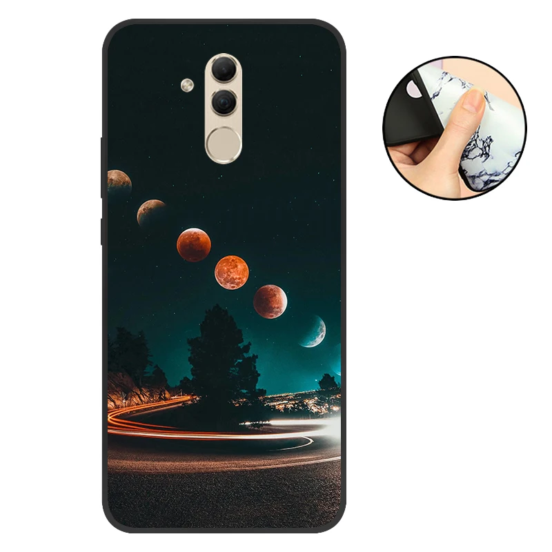 YXT Силиконовый защитный чехол для телефона mate 20 Lite, чехол для huawei mate 20 Lite, черный матовый мягкий чехол для телефона mate 10 Lite - Цвет: YXT