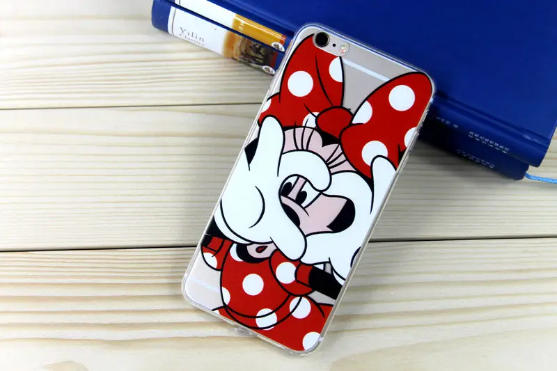 Новая мышь утка мультфильм окрашенные pattern ультра тонкий мягкие TPU Телефон чехол