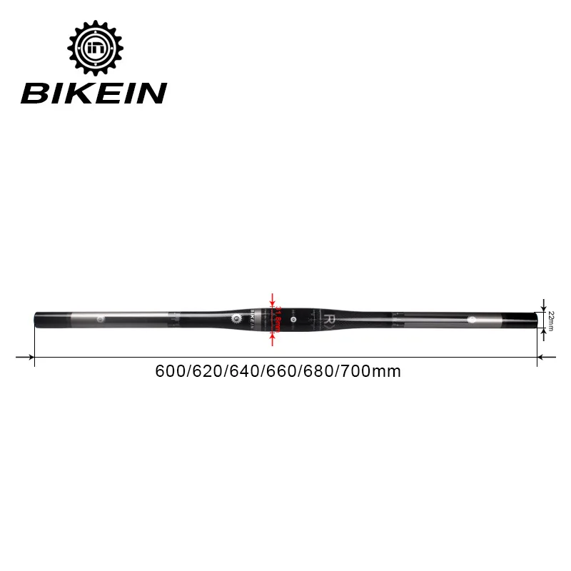 2018 BIKEIN full carbon fiber 31.8mm Matte mountain bike Flat/Rise handlebar 600mm - 720mm mtb bicycle parts only 135g | Спорт и