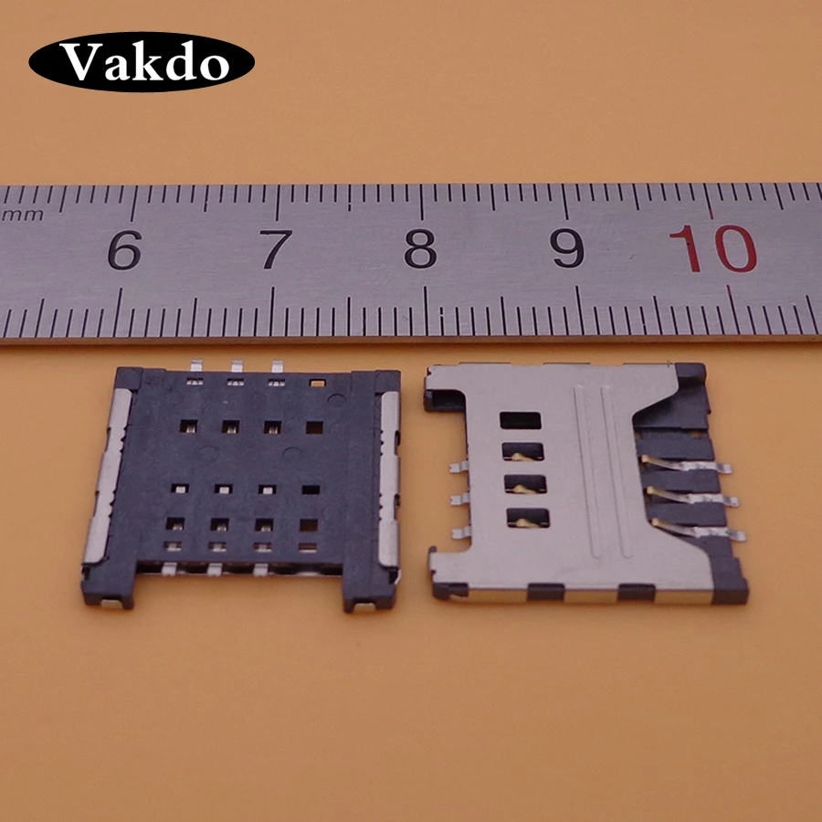 2 шт./лот оригинальный новый держатель для SIM-карты Разъем samsung I9000 S5360 I9220 N7000 i699 3520