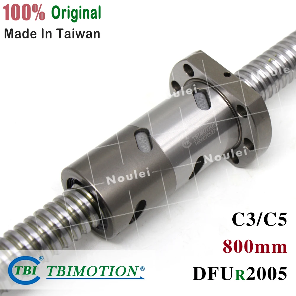 TBI 2005 C3 C5 800 мм шариковый винт 5 свинец с OFU2005 DFU2005 шариковая гайка + конец