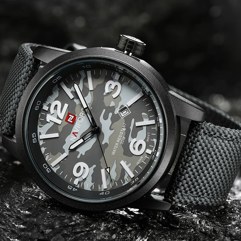 2017 Новый роскошный бренд NAVIFORCE мужские армейские военные часы кварцевые модные