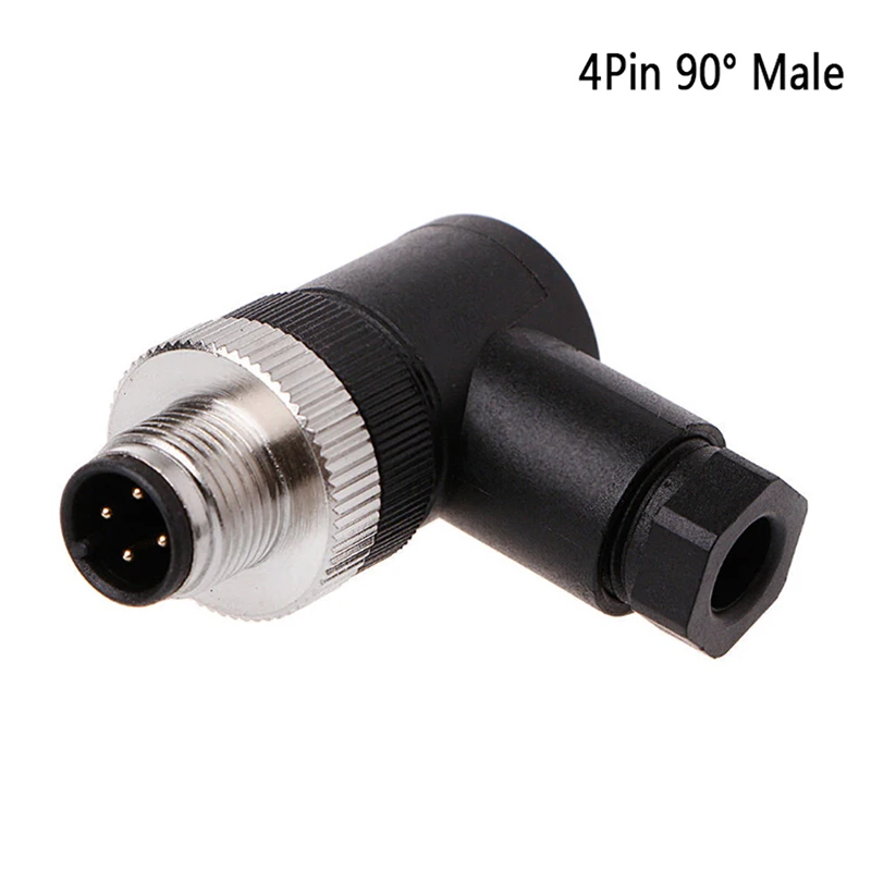 F Новые горячие PG7 сенсор разъем IP67 3 4 5 Pin Мужской/Женский Разъем Водонепроницаемый винт прямой/правый угол M12 разъем - Цвет: F