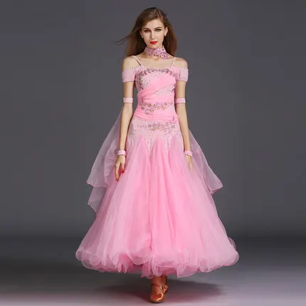 2017 изысканные роскошные платья для бальных танцев со стразами стандартное