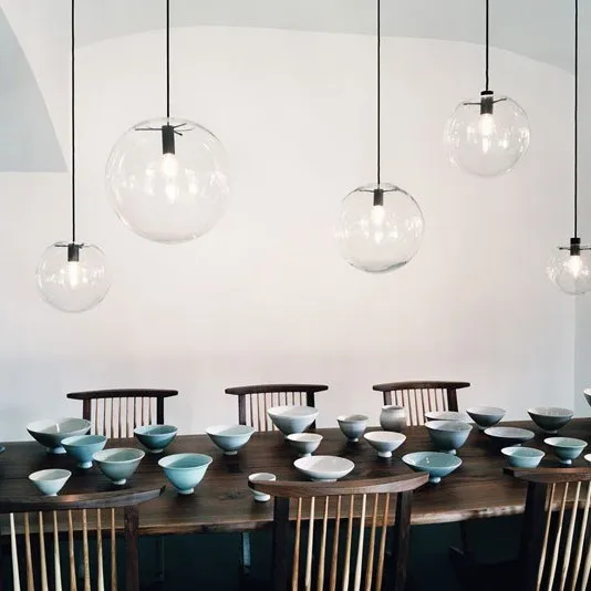 Золотистый черный прозрачный стеклянный шар с пузырьками подвесной светильник