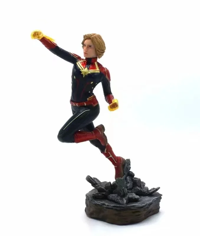 Фигурка из фильма 24 см Железный студийный 1/10 масштаб Капитан Marvel Carol Danvers Статуя