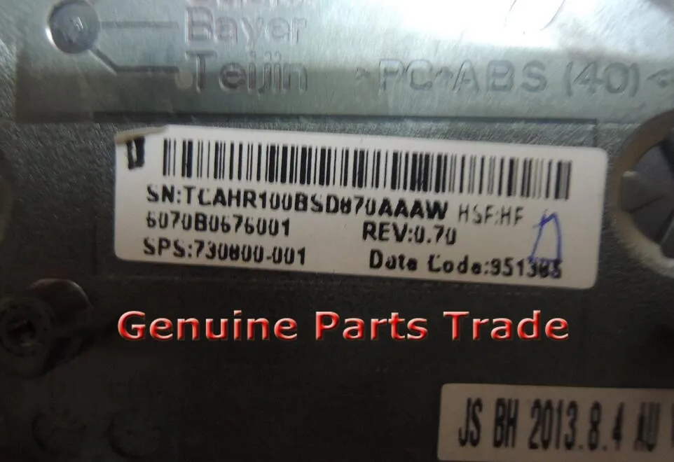 Подлинная оригинальная верхняя часть корпуса в сборе для HP EliteBook 850 G1 series 730800 001