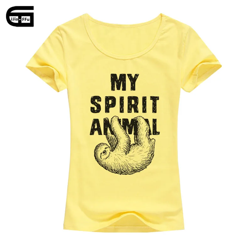 Sloth-my spirit animal забавная Футболка модная женская новая забавная Футболка с принтом полярного медведя женские хлопковые топы футболки B171