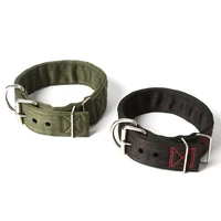 training medium and large dog collar 6 layer thicken outdoor hound dog collars strong nylon 5cm widening pet collar for big dogs