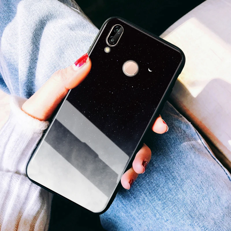 GFAITH чехол из закаленного стекла для Meizu note 9 звездное небо дизайн Полная защита 16 S