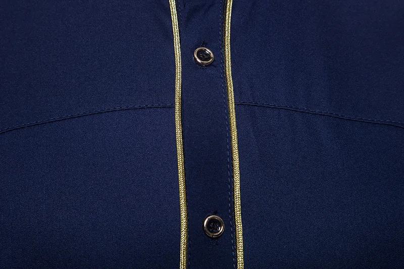 Chemise Homme Весенняя королевская Стильная однотонная рубашка с цветочной вышивкой приталенная Повседневная рубашка с длинным рукавом XXL