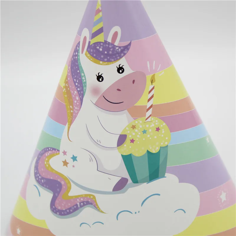 Серия Единорог шляпа розовая для вечеринки нарядное платье День рождения тема