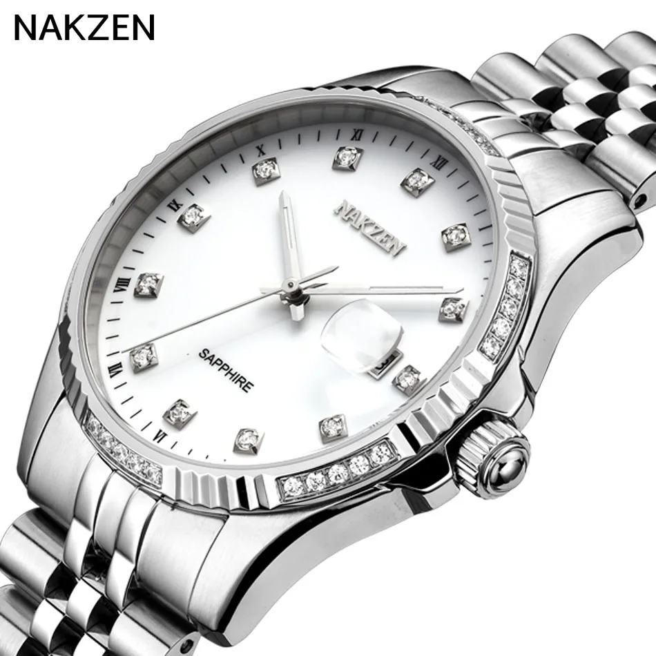 2017 NAKZEN горячие механические часы мужская классический мода повседневная