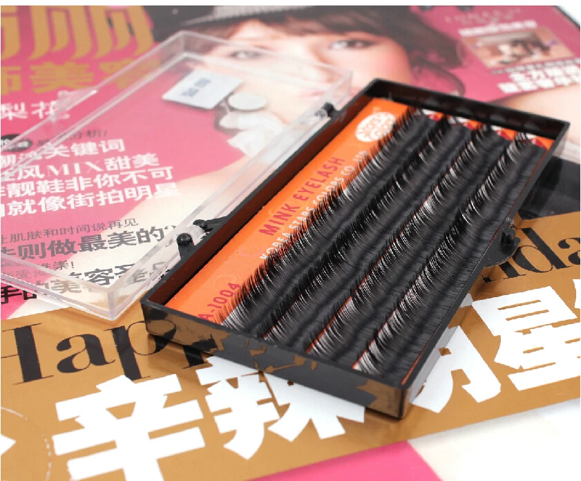 Новый С свернуться ручной работы натуральный отдельных шелковые ресницы один