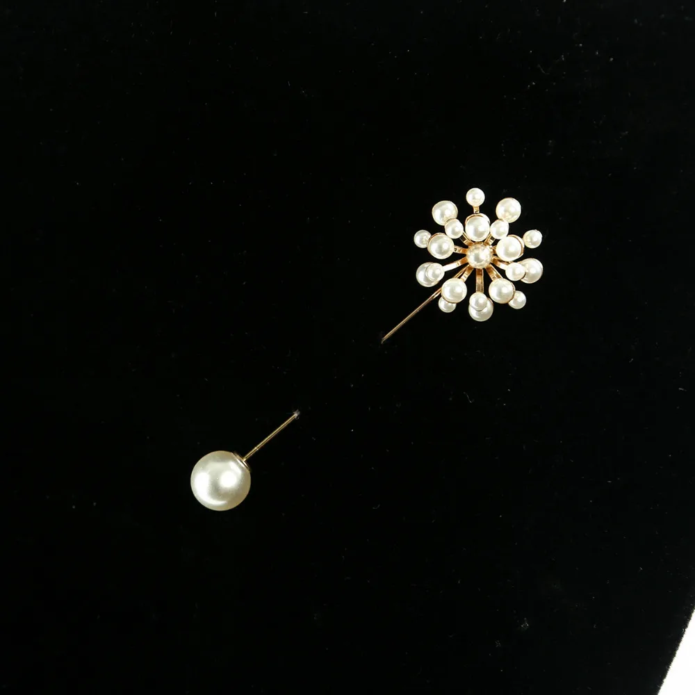 Ins модная стереоскопическая брошь в виде цветка значок с жемчугом бутоньерка