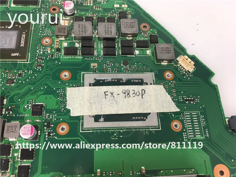 Yourui X550IU 4 Гб Оперативная память FX-9830P Процессор материнская плата для ноутбука ASUS