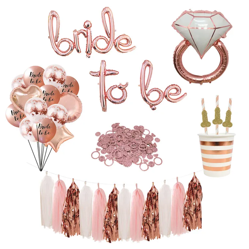 1 компл. флажки для невесты баннер бумажная чашка соломенные тарелки девичник