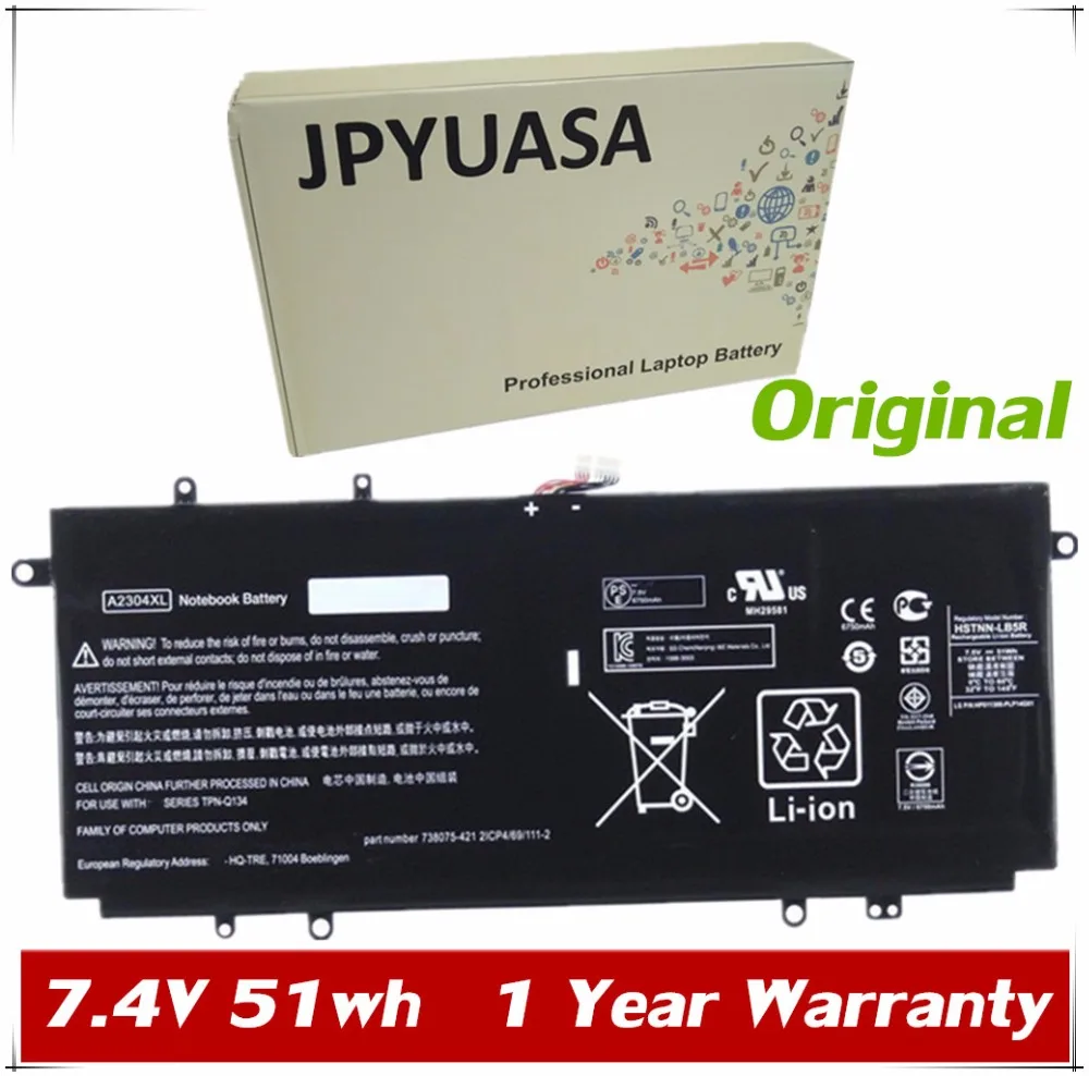 Оригинальный аккумулятор XINbox A2304XL для ноутбуков HP 7 4 HSTNN-LB5R HQ-TRE 71004-7380 421 TPN-Q134-005