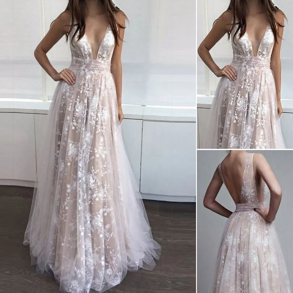 Женское сексуальное и элегантное кружевное длинное платье макси торжественное