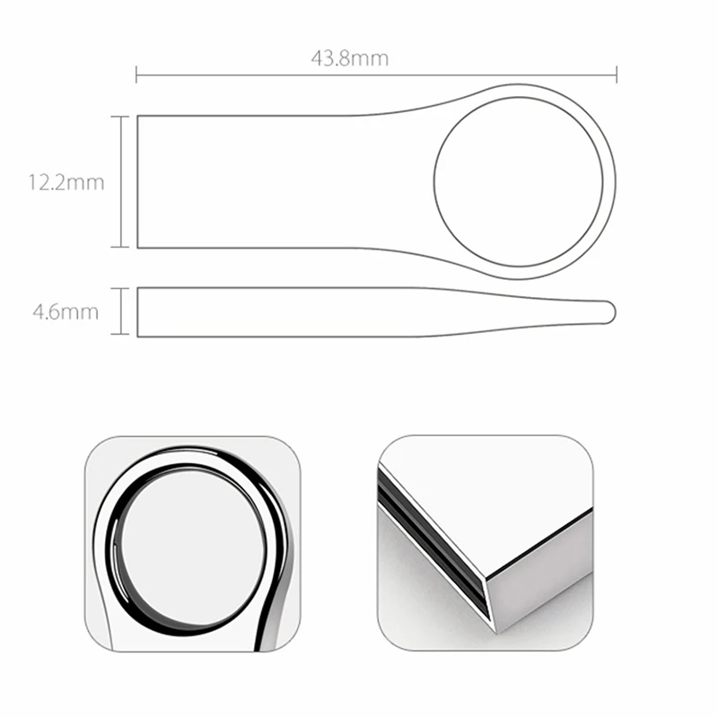 USB-флеш-накопитель в металлическом корпусе 32-64 Гб