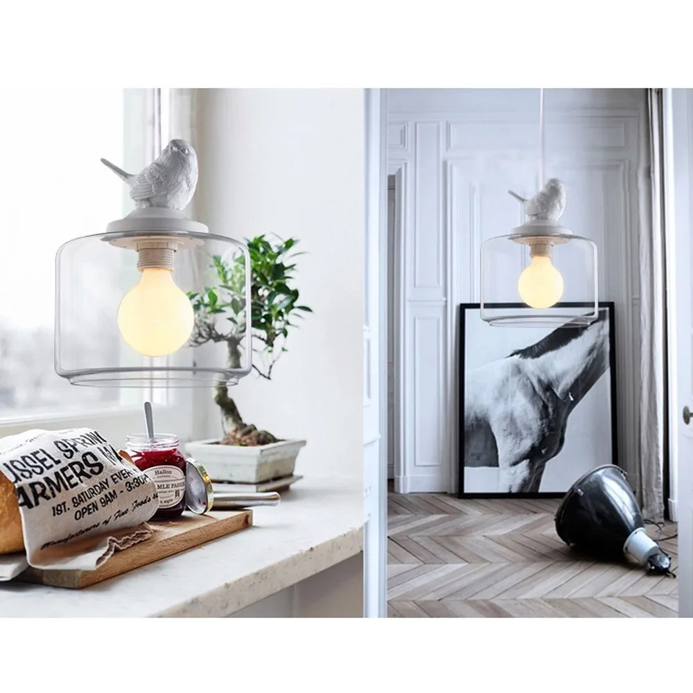 3 головки/комплект подвесной светильник в виде маленькой птицы|bird pendant light|pendant