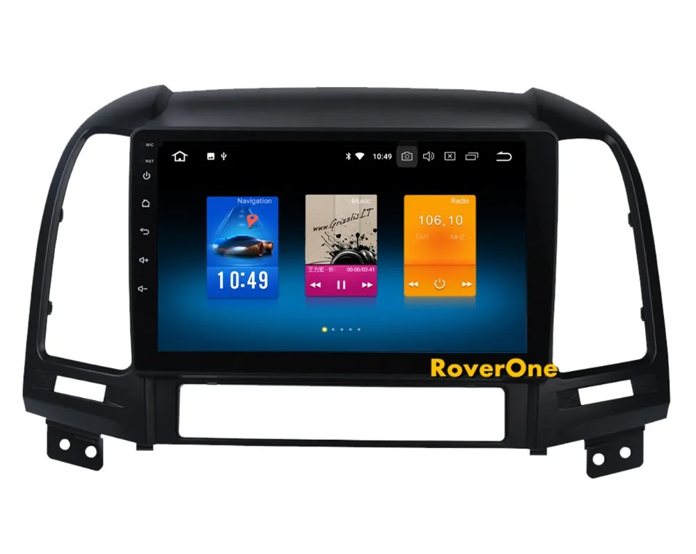 Восьмиядерный Android 9,0 Автомобильный мультимедийный плеер для hyundai Santa Fe SantaFe 2006-2011 Радио Стерео gps навигация Navi без DVD