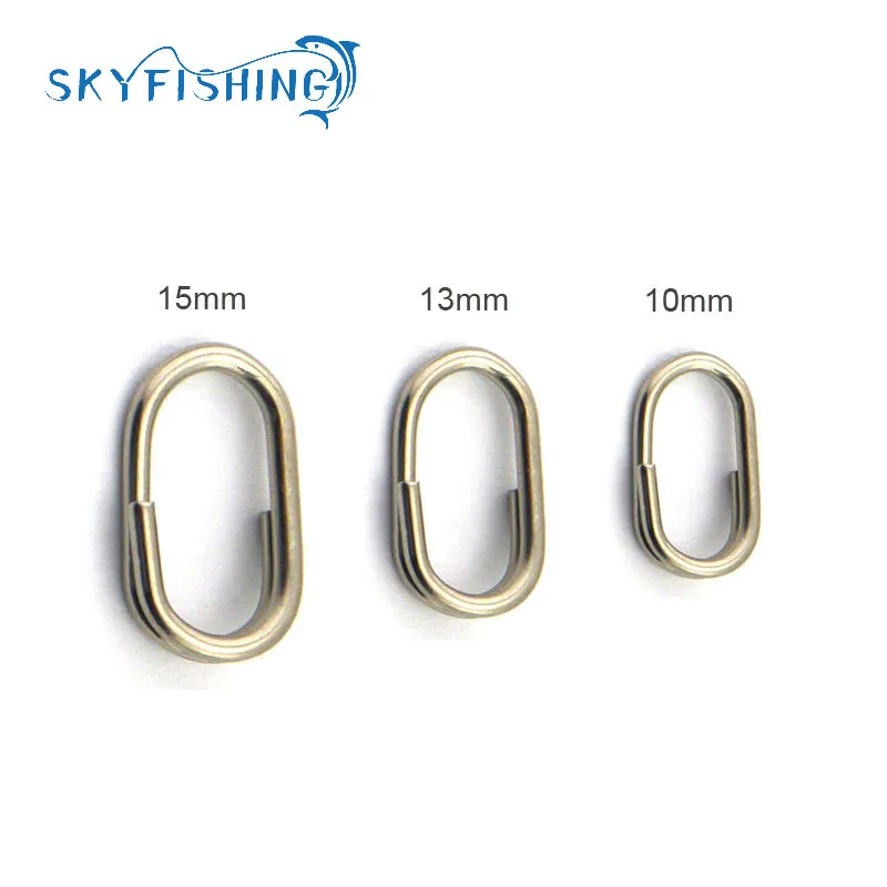 Горячая Распродажа 100 шт. раздельные кольца из нержавеющей стали для пустых