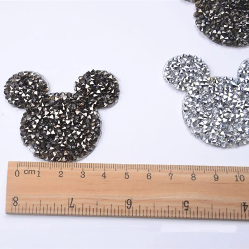 gray 5cm 4,5 см любовь, сердце, звезды дизайн исправление стразы мотив железа на патчи аппликация для передачи тепла одежды обуви мешок diy - Цвет: gray 5cm