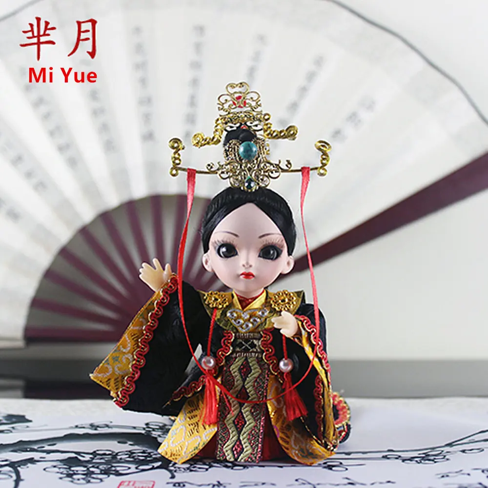 Китайский стиль шелковая фигурка Q версия Mi Yue ремесленные Пекинские оперные