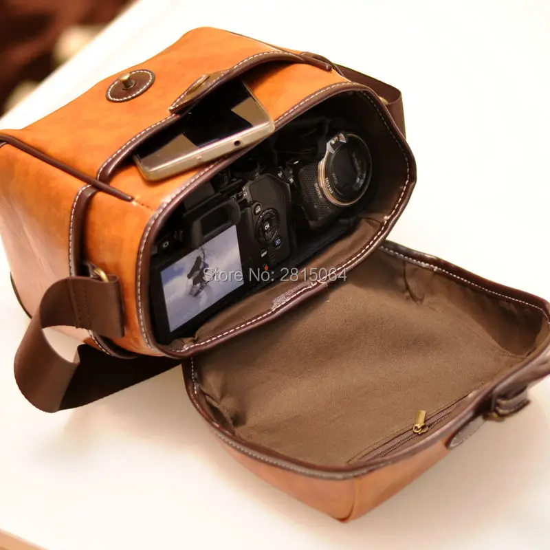 PU сумка для камеры чехол для камеры DSLR SLR Nikon Canon sony Fuji Pentax samsung Leica Olympus RU
