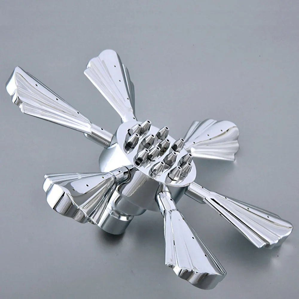 7 &quotдюймовый полированный хром в форме цветка Ванна дождь Дождь Ванная душевая