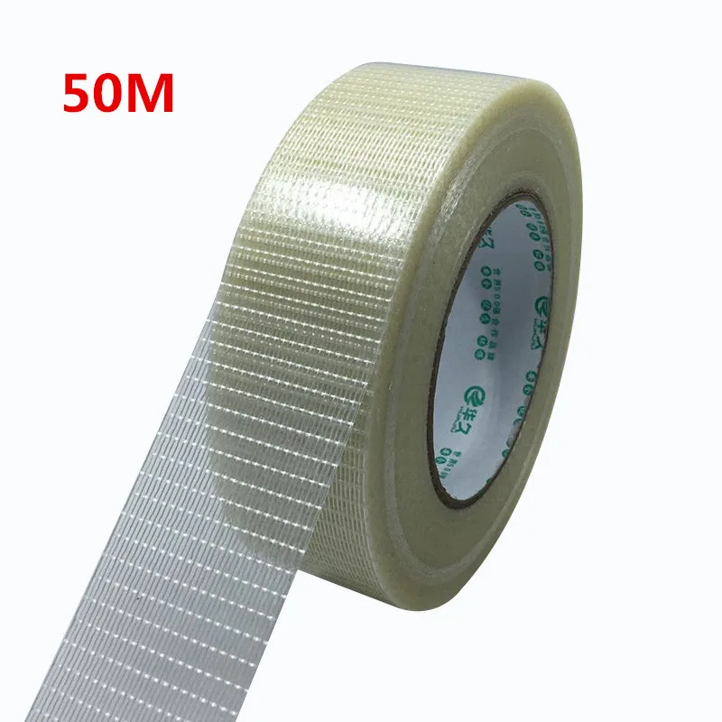 1Pcs High Temperature Strong Grid Fiber Tape  10-100 mm * 50 M Mold Home Appliance Bundled Fixed