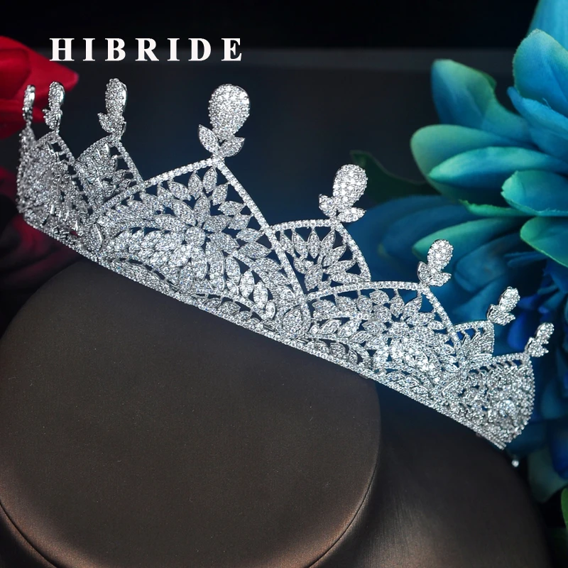 Женский свадебный ободок тиара hibrid с цветком вечерние аксессуары для волос