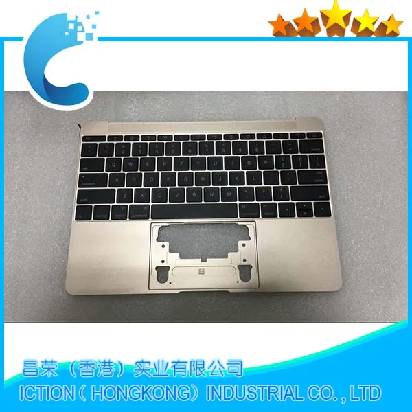 Оригинальный золотой чехол для Macbook Pro Retina 12 дюймов A1534 с клавиатурой из США