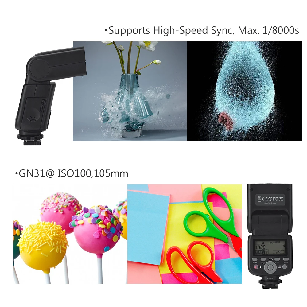 Беспроводная вспышка YONGNUO YN320EX TTL Master Slave Speedlite 1/8000s HSS GN31 5600K для Sony A7/ A7R/ A7S/ A58/ A99/ A77