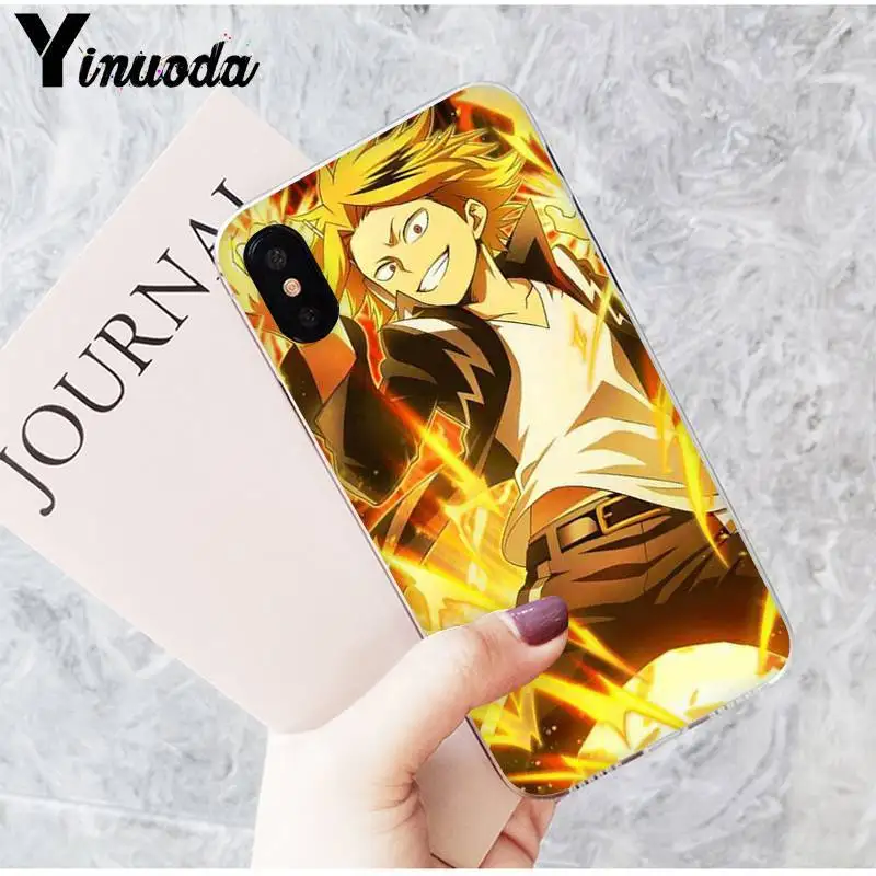 Yinuoda My hero of the Academy аниме Todoroki чехол для телефона чехол для iPhone 8 7 6 6S Plus X XS MAX 5 5S SE XR 10 11 11pro 11promax