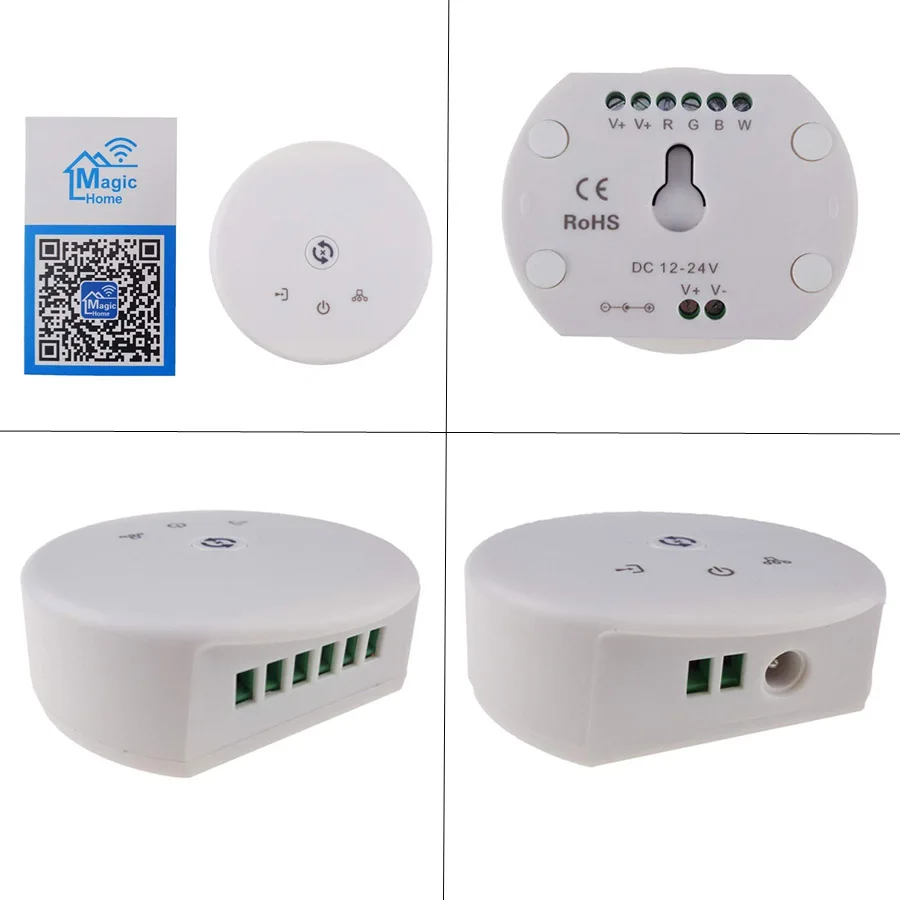 RGBW светодиодный светильник 15 м светодиодный светильник ing RGB теплый IP20/IP65 водонепроницаемый SMD 5050 Светодиодный ленточный светильник+ DC 12 В питание+ UFO WiFi управление