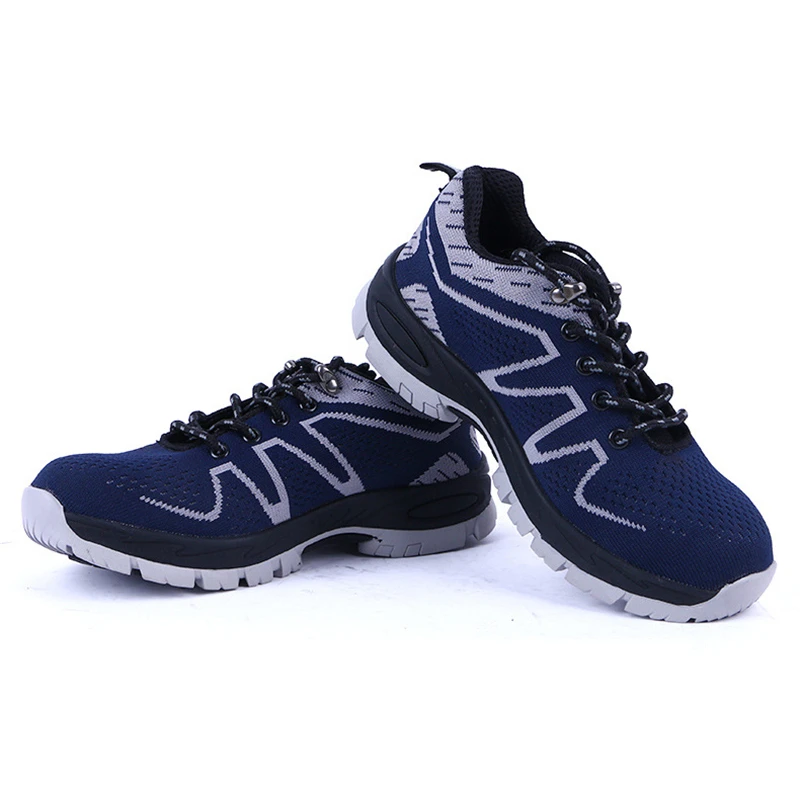 DAOKFPO Brand Men Breathable mesh Work Safety Boots Plus Size Men's Outdoor Steel Toe Puncture Proof Protective Man Shoes | Обувь