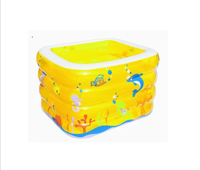 13455 Bestway четырехкольцевая Детская ванна 120x105x75 см прямоугольная печать детский